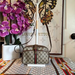 Gucci Beige and Brown Crossbody Bag